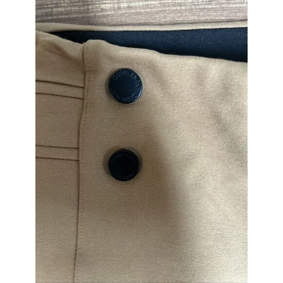 Calvin Klein Pants Tan Camel Ankle Length Button Front Casual Workwear Size M - Picture 4 of 7